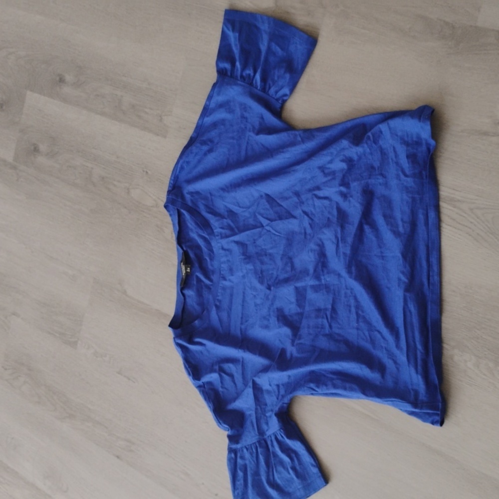 MaxMara Weekend Blue Crop Top Size S